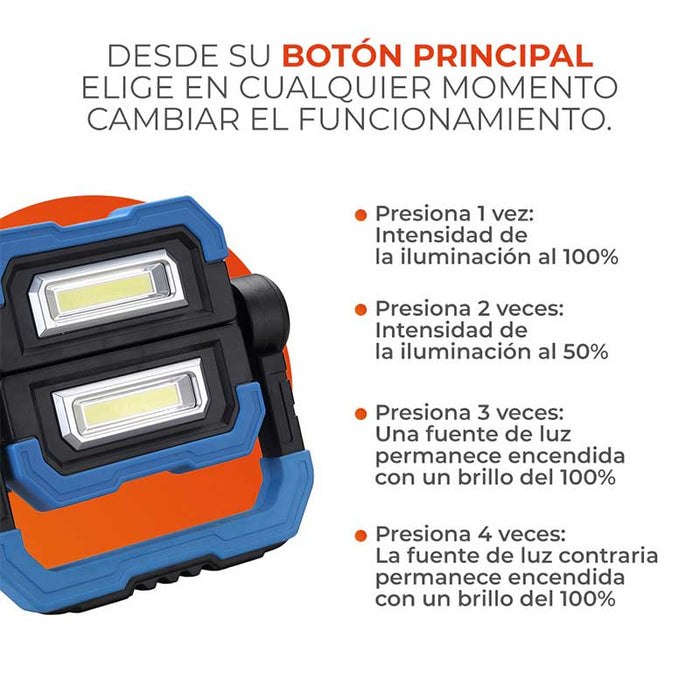 LAMPARA DE TRABAJO CON IMÁN 10W IP20 TECNOLITE