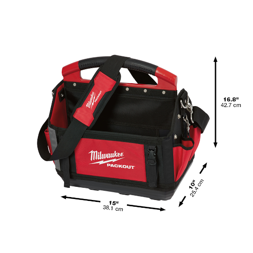 MALETA PARA HERRAMIENTA DE 15" PACKOUT DE TELA FLEXIBLE MILWAUKEE