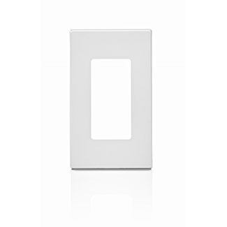 PLACA DE PARED SIN TORNILLOS 1 VENTANA COLOR BLANCA DECORA LEVITON