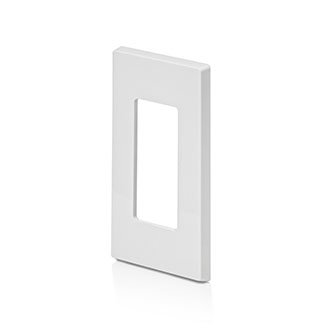 PLACA DE PARED SIN TORNILLOS 1 VENTANA COLOR BLANCA DECORA LEVITON