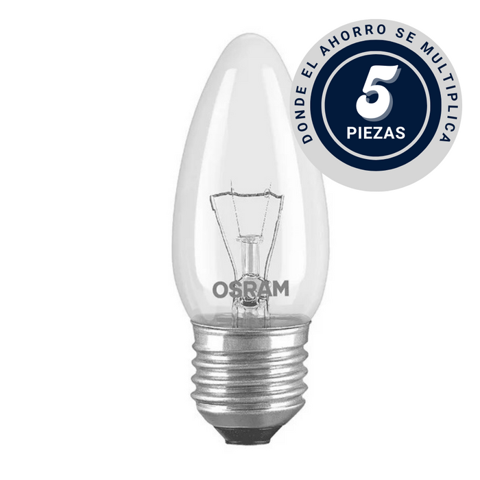 PACK DE 5 FOCOS LED VALUE A60 8W 127V E27 OSRAM — Elektrocontrol