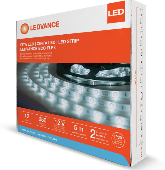 TIRA DE LED ECOFLEX 4.8W/827 12V IP20 LEDVANCE