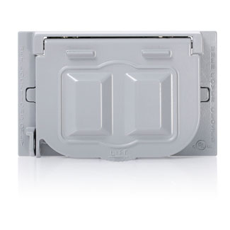 PLACA PARA INTEMPERIE GRIS DECORA LEVITON