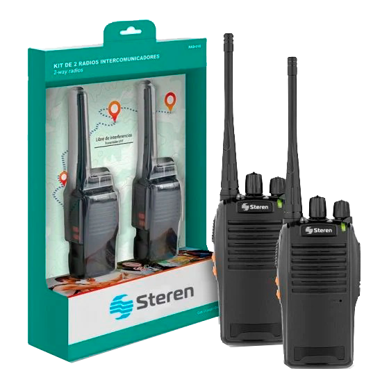 Kit de 2 radios intercomunicadores Steren