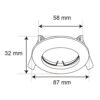 PACK DE 2 PZ DE LUMINARIO EMPOTRABLE FIJO TIPO SPOT MR16 TECNOLITE