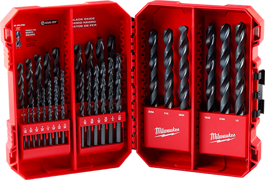 JUEGO DE BROCAS P/METAL CON ACABADO OXIDO NEGRO THUNDERBOLT DE 29 PZ MILWAUKEE